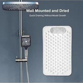 Resim Sea Home 1 Adet Vantuzlu Banyo ve Duş Kaydırmazı Duşa Kabin Küvet İçi Vantuzlu Banyo Paspası BEYAZ RENK 36 X 69,5 cm 