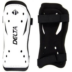 Resim Delta Çift Cırtlı 2 Adet Tekmelik Futbol Tekmeliği Futbolcu Kaval Koruyucu-beyaz Beyaz 