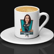 Resim Güzeller Güzeli Hocam Karikatürlü Kahve Fincanı 