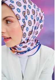Resim Carell Twill Eşarp Mina Pembe Çok Renkli 