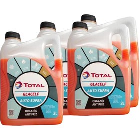 Resim Total Glacelf Auto Supra Antifriz Kırmızı 3 Litre (2021 Üretim) 4 Adet 