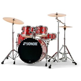 Resim Sonor AQX Studio 20" Akustik Davul Seti (Red Moon Sparkle) 