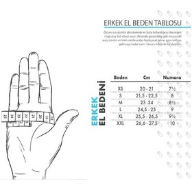 Resim Yarım Parmak Motosiklet Eldiveni Korumalı 
