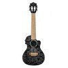 Resim Lanikai QM-BKCEC Quilted Maple Concert Elektro Ukulele 