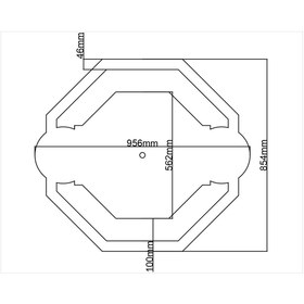 Resim MOTİFPİYER Motifpiyer Lamba Tavan Göbeği 53-sekizgen-dis-citali 