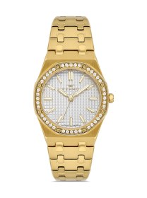 Resim Ferro Fl43029a-b Quartz Çelik Altın Rengi 33 Mm Kadın Kol Saati Altın 
