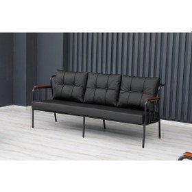 Resim Ofis Büro Deri Koltuğu Ofis Bekleme Koltuğu Siyah Deri Metal Ofis Koltuğu Çok Renkli 