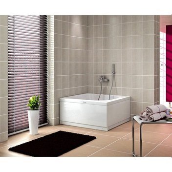 Shower 90X90 Mına Kare Mini Küvet