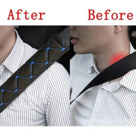 Resim Ecarteks HER ARACA UYGUN SUNİ DERİ - SÜNGERLİ EMNİYET KEMER PEDİ-MAVİ 