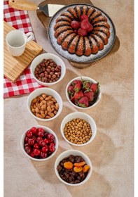 Resim Cooker 6'lı 10 Cm Alaska Porselen Çerezlik Ckr4155 Beyaz 