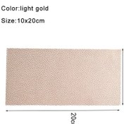Resim 1 Adet Deri Tamir Yamaları 10x20cm Kendinden Yapışkanlı Deri Kanepe Yama Deri Light Gold 