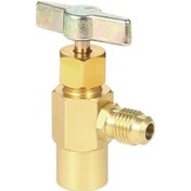Resim Novahub R134a R-134 Ac Soğutucu Akışkan Alüminyum Musluk 1/2" Dişli Vana Aleti Altın 