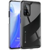 Resim Xiaomi Mi 10t Pro Kılıf Transparent Soft Beyaz Microsonic