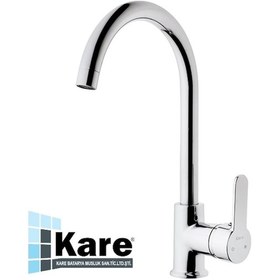 Resim Kare Delta Mix Kuğu Eviye Bataryası Uzun Borulu Mutfak Bataryası 