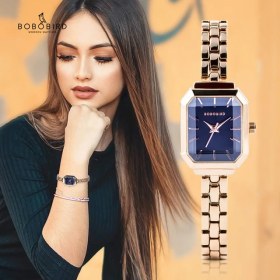 Resim Hanyang T01-3 Reloj Mujer Bobo Bırd Paslanmaz Çelik Bilezik Saatler Lüks Marka Bayan Elbise Mücevher Kesim Geometri Kristal Yeni Moda Saat (Yurt Dışından) 