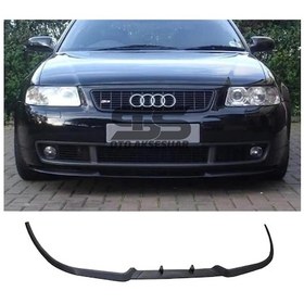 Resim Audi A4 B5 1995-2001 Cupra R Uyumlu Ön Lip Mat Siyah Ön Tampon Lip (Sts Oto Aksesuar) (01) 