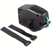 Resim Chuangyinshop Portable Bisiklet Çekme İpi Ayarlanabilir Sap Siyah Dayanıklı Bisiklet Tasması Siyah 