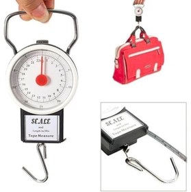 Resim SepetBudur 22 Kg/50lb Kancalı Tartı Aleti 1 Metre Mezuralı Askılı Balıkçı Terazisi 