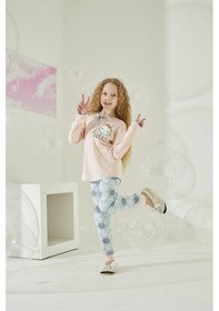 Resim Kız Garson Uzun Kol Somon Pijama Takımı C8t5n9o1 001 