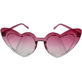 Resim Parti Gözlük Mika Kalp Model Pembe Tüm Yaşlar 