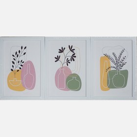 Resim Mina Art Çerçeveli Tablo 3'lü 23x30 cm 