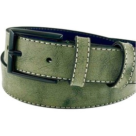 Resim Yeşil Çocuk Boy Suni Deri Dikişli Model 3 Cm.lik Garson Klasik Kemer Okul Kemeri - G10 001 