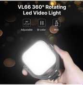 Resim Ximistore9 Vıjım Vl66 Led Işık: 5w 3200k-6500k Sürekli Aydınlatma, Crı95 Yumuşak Işık, 360 Döner U-şekilli Stand, 2000mah Pil, 1/4 Soğuk Ayak Uyumlu 