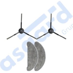 Resim Roidmi Eve - Eve Plus Uyumlu 2 Yan Fırça 2 Mop Pkt-iasgf0000674 