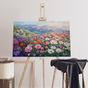 Resim Renkli Papatya - 60x40 