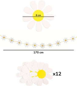 Resim Beyaz Dekoratif Parti Banner - Beyaz / Tek Ebat 