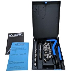 Resim V-coil Bsf 7/16"-18 Helicoil Seti Diş Tamir Takımı 