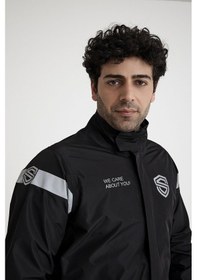 Resim Scudo Peru Sıyah Ust Motosıklet Yagmurlugu M 