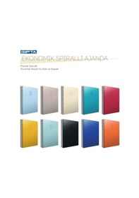 Resim Gıpta 20x28 Haftalık Çizgili Spirelli Ajanda 2026 Yılına Ait Siyah 