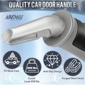 Resim Dashanshop 2025 Gri+siyah Araba Kolu 350 Kg Yaşlılar İçin Portatif Araç Destek Askısı 