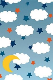 Resim Cotton Şönil Kaymaz Tabanlı Yıkanabilir Antibakteriyel Dijital Baskı Çocuk Halısı, 80 x 150 CK-10052A-CTN 