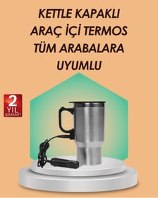 Resim AyrStore Araç İçi Isıtıcı Termos Bardak Paslanmaz Çelik 