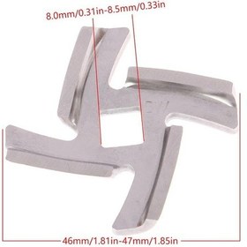 Resim Kıyma Makinesi Parçaları Kıyma Bıçağı Gıda Öğütme Bıçağı Kesicinin Değiştirilmesi A1 