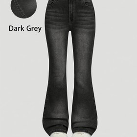 Resim 2025 Yeni Sezon Kız Çocuk Yırtık Vintage Yıkanmış İspanyol Paça ve Yıkanmış Tasarımlı Bol Paça Kot Pantolon - Esnek Kesim, Makinede Yıkanabilir Denim Benzeri Kumaş, Düğmeli ve Fermuarlı, Tüm Sezonluk Günlük Pantolon 