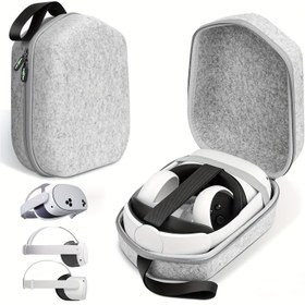 Resim SARLAR Hard Travel Bag, Tekstil, Hafif ve Taşınabilir, Vision Pro/Meta/Oculus Quest 2/Quest 3/3s ve Aksesuarlarla Uyumlu 