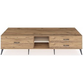 Resim Kronos Tv Ünitesi Tek Raflı 3 Çekmeceli 220x59x51 Çam-aytaşı/çam Aytası/atlas Çam - Atlas Çam 