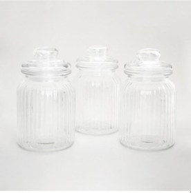 Resim Cam Kavanoz Set Baharatlık Vakumlu Kapak Büyük Boy 24cm Şeffaf 