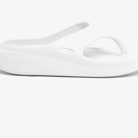 Resim Lacoste Meduz Flip Flop Kadın Beyaz Terlik 
