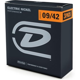 Resim Jim Dunlop 3PDEN0942 Nickel-Plated Steel Light 3'lü Paket Elektro Gitar Teli (9-42) 