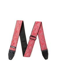 Resim Jim Dunlop D67-11 Gitar Askısı Jacquard Paisley Red 