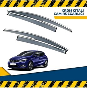 Resim Point Nissan Pulsar Mügen Cam Rüzgarlığı Kromlu 2015 - 2021 Arası 4 Lü Set 