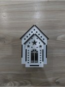 Resim Lavanta Tasarım Işıklı Büyük Maket Ev 2 Beyaz 