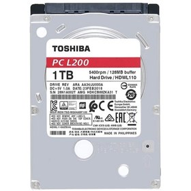 Resim TOSHIBA 1TB L200 Sata 3.0 5400Rpm 128MB 2.5 NOTEBOOK DISK HDWL110UZSVA 