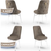 Resim Canisa Concept Pare Serisi, Sandalye, 4 Adet Sandalye, Beyaz Gürgen Ayak 