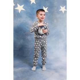 Resim Perendi Erkek Çocuk %100 Pamuk Pijama Takımı 