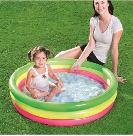 Resim Şişme Havuz Şişme Taban 3 Boğumlu 102 x 25 CM 51104 Çok Renkli 